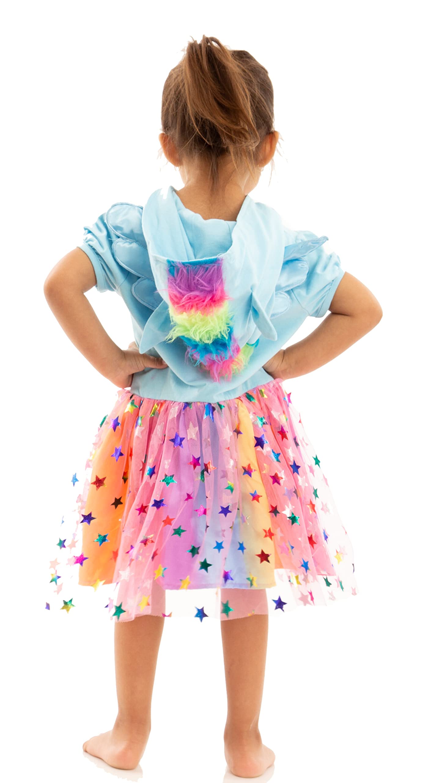My Little Pony Rainbow Dash Toddler Girls Cosplay Tulle Dress 4T