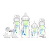 Dr. Brown'S Natural Flow Anti-Colic Options+ Wide-Neck Bottle Essentials Gift Set With Breast-Like Nipple,100% Silicone Happypac