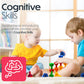 Pegs Board Game Set Jumbo Pack | 48 Pegs + 2 Boards & Storage Bag W/Handle Easy to Carry. for Motor Skills Sorting Counting Colo