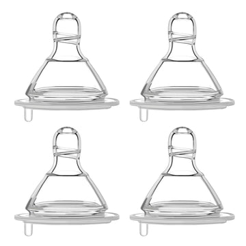Maymom 2Nd Gen. Silicone Nipple Fast Flow, 4Pc; Compatible With Spectra/Motif Luna/Maymom Widemouth Bottles