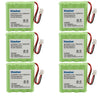 Kastar 6-Pack Battery Replacement For Summer Infant Baby Monitor 29710 29740 29580 29590 29610 29620 29630 29710 29740 29790 299