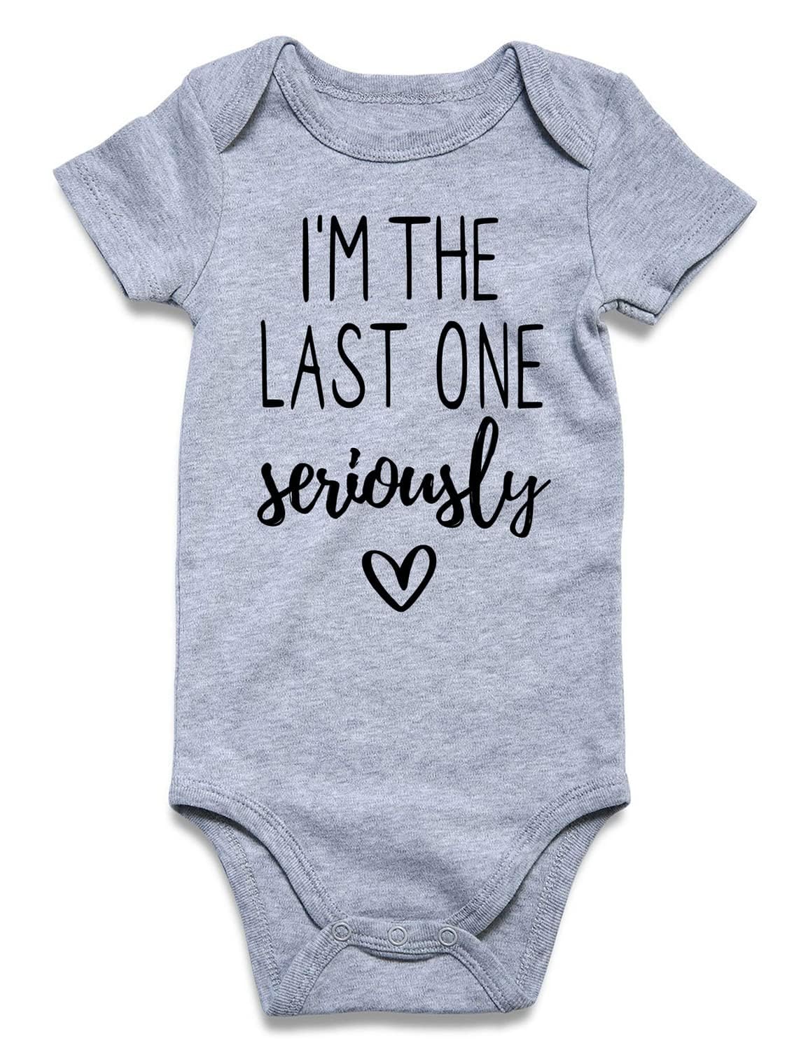 I'M The Last One Seriously Bodysuit Baby Boy 0-3 Months Clothes Unisex Baby Girl Outfit Short Sleeves Infant Romper Cute Newborn