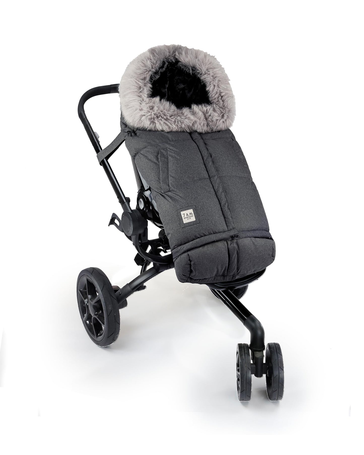 7Am Enfant Stroller Blanket 212 - Adjustable Baby Car Seat Zipped Blanket For Babies Winter, Unisex Multi Purpose Fleece Lined W