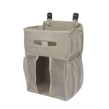 SECRET DESIRE Bedside Storage Bag Essentials Bag Hanging Storage Bag for Newborn Baby Wall Khaki|Boxes & Storage
