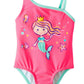 Infant Girls Mermaid Pink Sizzle One Piece Swimsuit - 3-6 Months