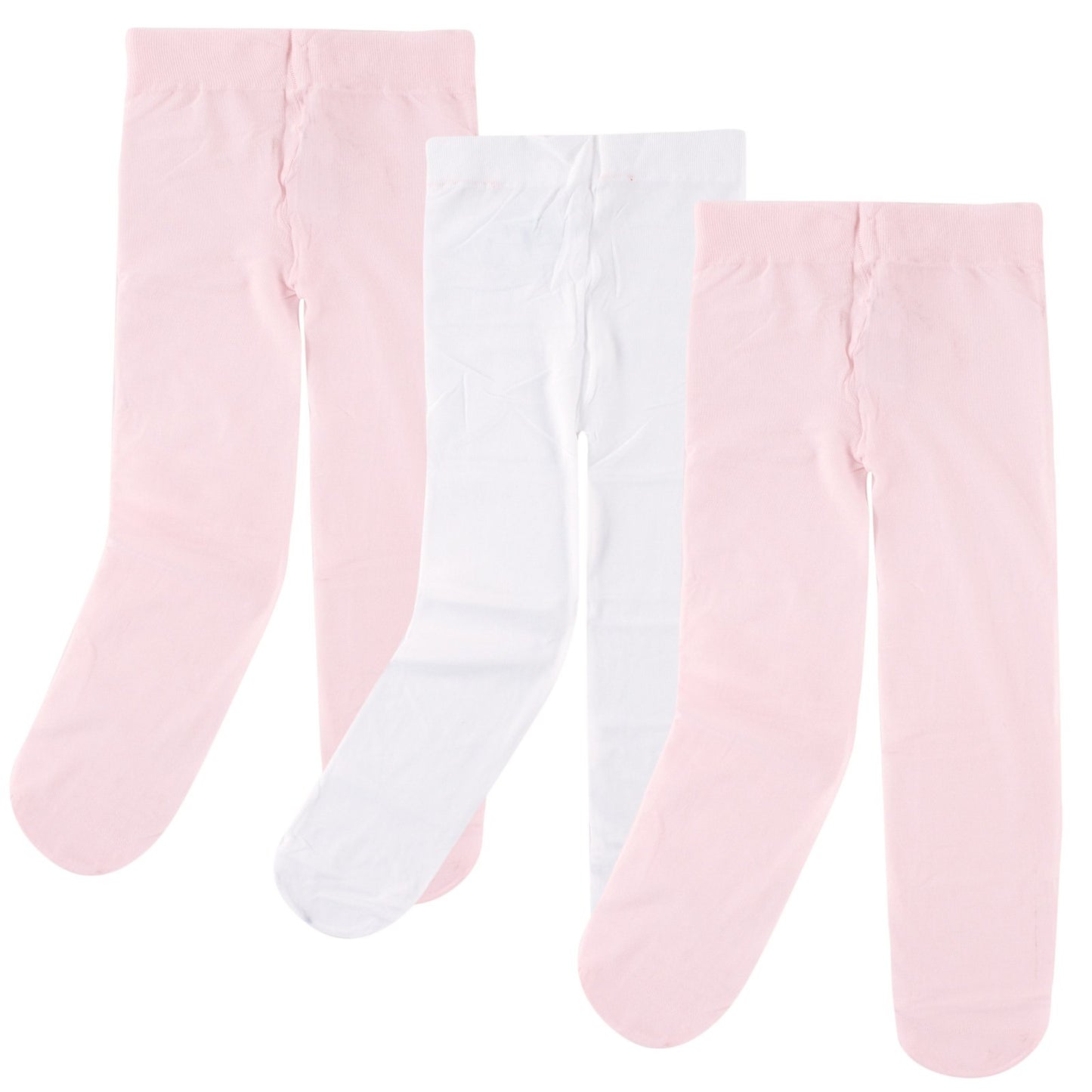 Luvable Friends Baby Girls' Nylon Tights, Pink, 2T-4T