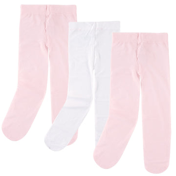 Luvable Friends Baby Girls' Nylon Tights, Pink, 2T-4T