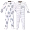 Hudson Baby Baby Boys Fleece Sleep And Play Footie, Elephants, 6-9 Months Us