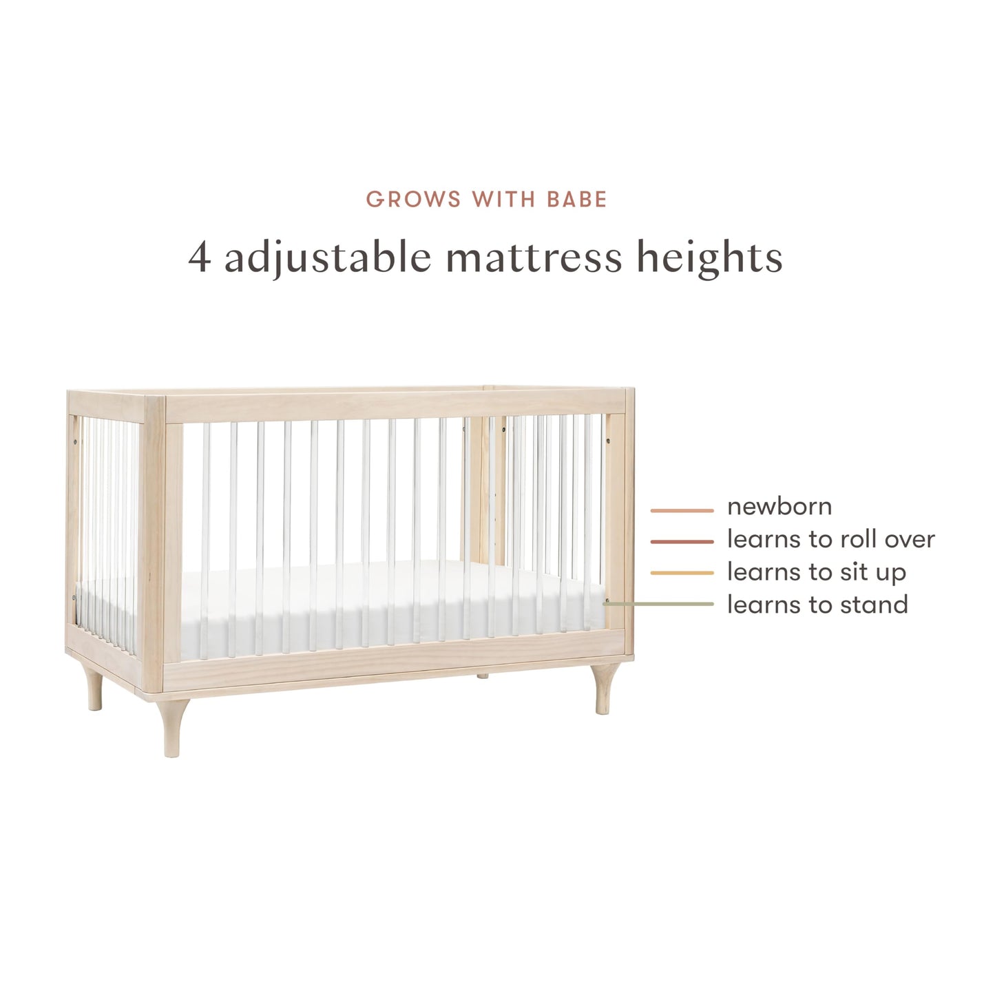 Babyletto Lolly 3-In-1 Convertible Baby Crib With Toddler Bed & Daybed Conversion - Strong, Durable & Easy Assembly - Greenguard