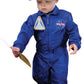 Aeromax Jr. Nasa Flight Suit, Blue, With Embroidered Cap And Official Looking Patches, Size 18 Months.