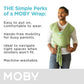 Moby Wrap Baby Carrier | Element | Baby Wrap Carrier for Newborns & Infants | #1 Baby Wrap | Baby Gift | Keeps Baby Safe & Secur