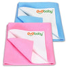 Oyo Baby Waterproof Baby Bed Protector Dry Sheets For New Born Babies | Reusable Mats | Cot & Bassinet Gift Pack (Gift Pack 2, B