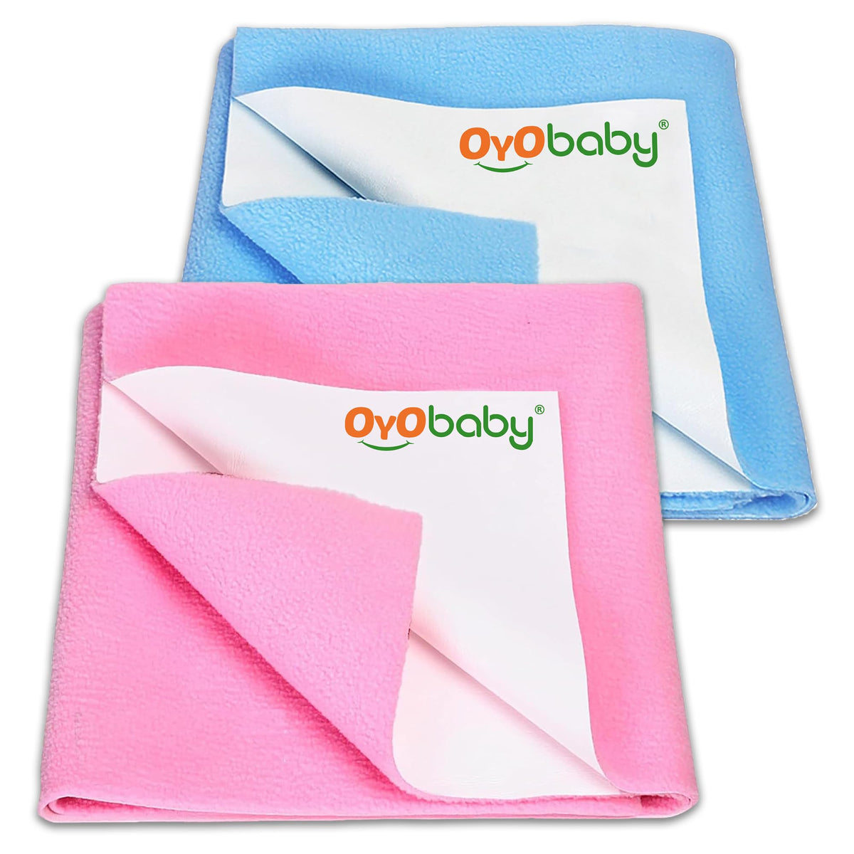 Oyo Baby Waterproof Baby Bed Protector Dry Sheets For New Born Babies | Reusable Mats | Cot & Bassinet Gift Pack (Gift Pack 2, B