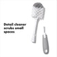 OXO Tot Bottle Brush with Nipple Cleaner and Stand - Gray, 2-Pack