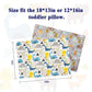 Alvababy Toddler Pillowcases 2 Pack Organic Cotton Kids Pillow Cover Fit 13'X 18' Or 12'X16' Envelope For Girl Boy Sleepy Tr