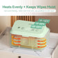 Chefhandy Baby Wipe Warmer, Wipe Warmer And Baby Wet Wipes Dispenser With Uv Light Sanitizer,Baby Wipes Warmer For Babies,3 Heat