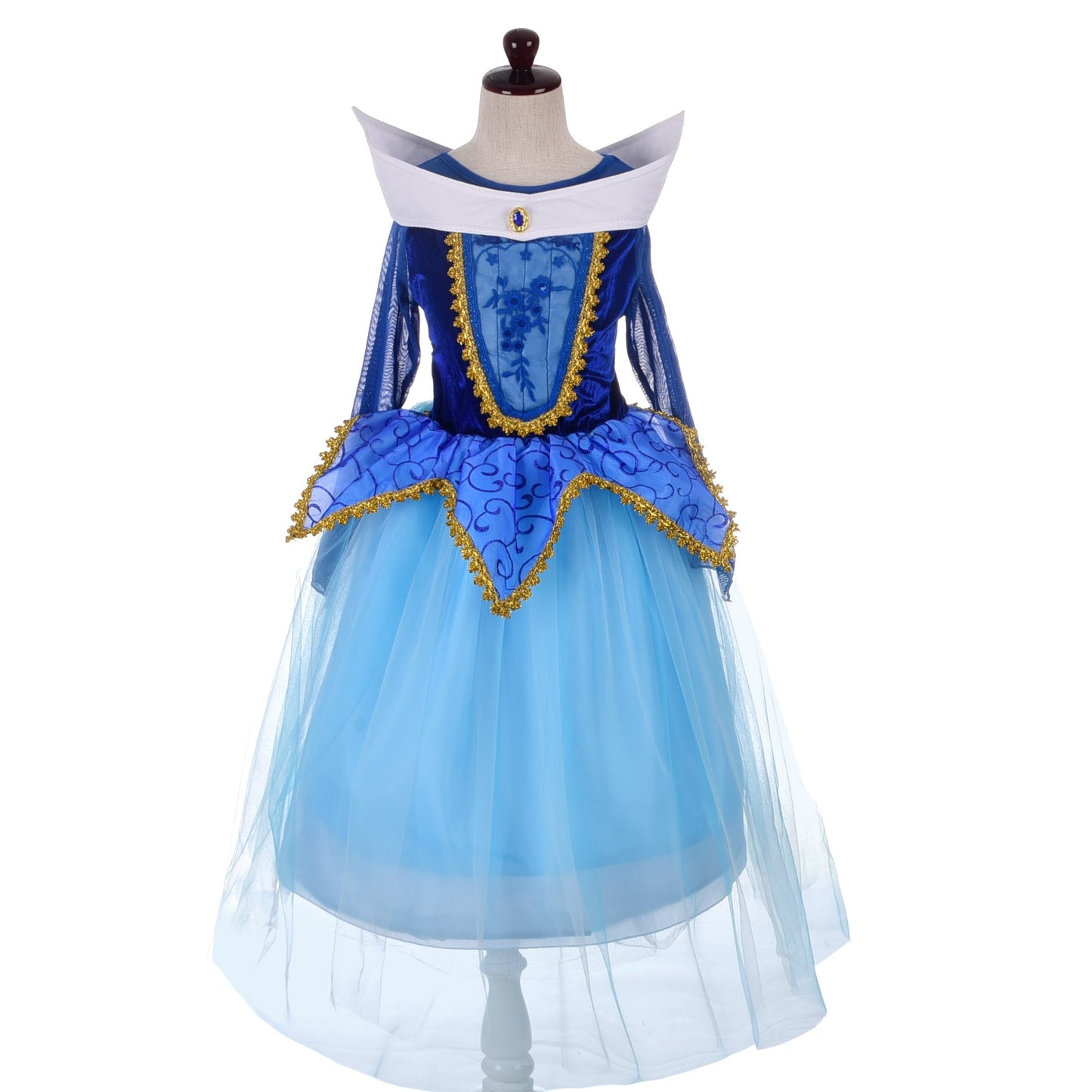 Dressy Daisy Girls Sleeping Princess Dress Up Costume Birthday Halloween Christmas Fancy Party Outfit Size 4-5 Blue