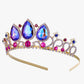 Sweetv Purple Tiaras For Little Girls, Crystal Rapunzel Princess Crown Headband For Kids Cosplay Birthday Dress Up, Tangled Hall