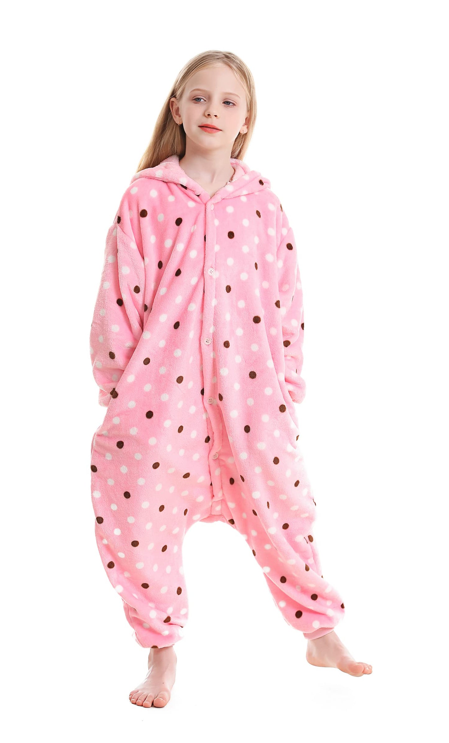Atoz Onesie For Kids, Animal Pajamas Halloween Cosplay Costume For Girls Boys, Bunny 10-11Y
