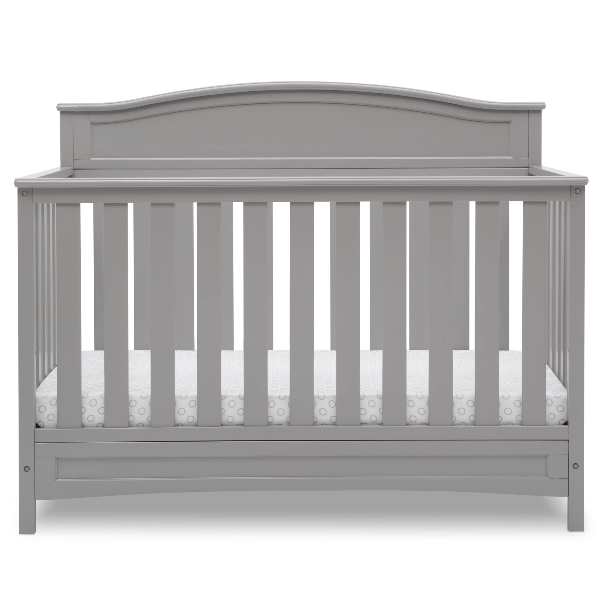 Delta Children Emery 4-In-1 Convertible Baby Crib - Greenguard Gold Certified, Grey