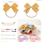 Jollybows 20Pcs Baby Girls Nylon Hair Bows Headbands Linen Hair Bands Elastic Hair Accessories For Kids Infants Newborn
