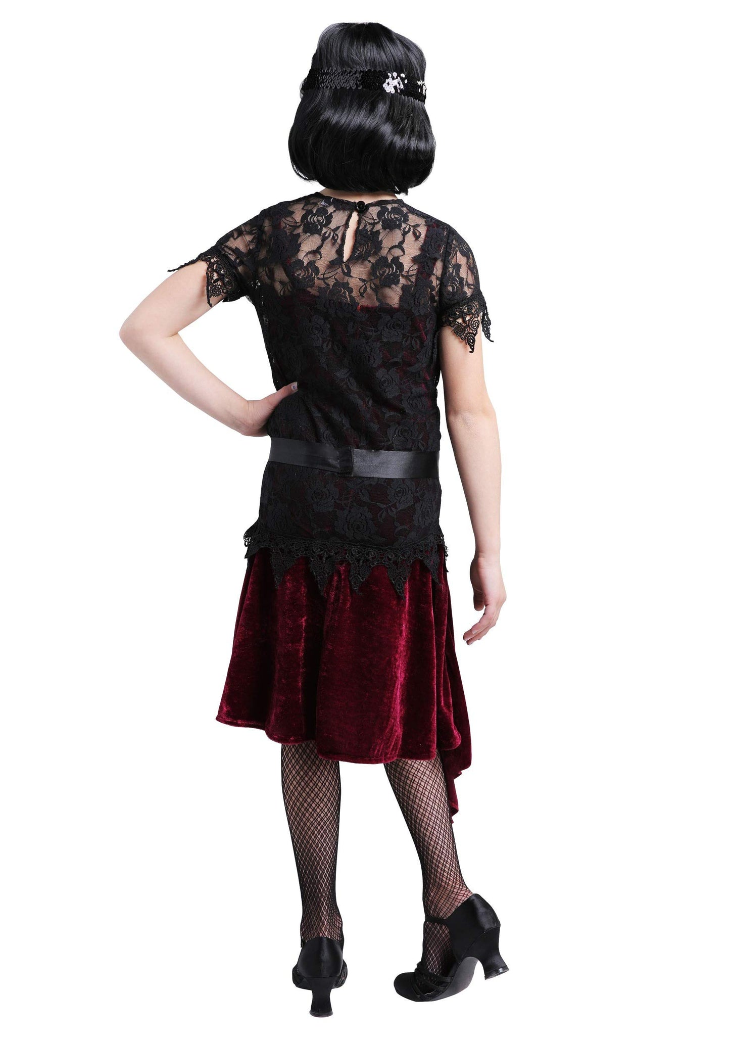 Toe Tappin' Flapper Girls Costume - S Black