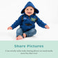 Kids Fleece Sweatshirt Jacket - Baby Boy & Girl Sweater Outerwear Coat Toddler Full Zip Hoodie For Children