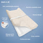 Jool Baby Changing Pad - Contoured, Waterproof & Non-Slip, Includes A Cozy, Breathable, & Washable Cover (Oatmilk/Wave)