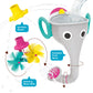 Yookidoo Elephant Trunk Funnel Baby Bath Toy - FunEleFun Fill N Sprinkle - Fun and Imaginative Play with 3 Interchangeable Trunk