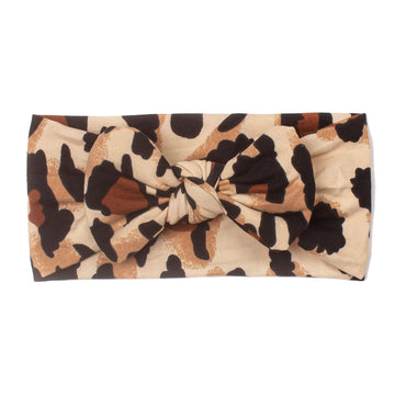 Koolgil Baby Girl'S Cute Toddler Bow Headbands Bowknot Rabbit Hairband Headwear For Daily Life Travel Photography (Leopard B)
