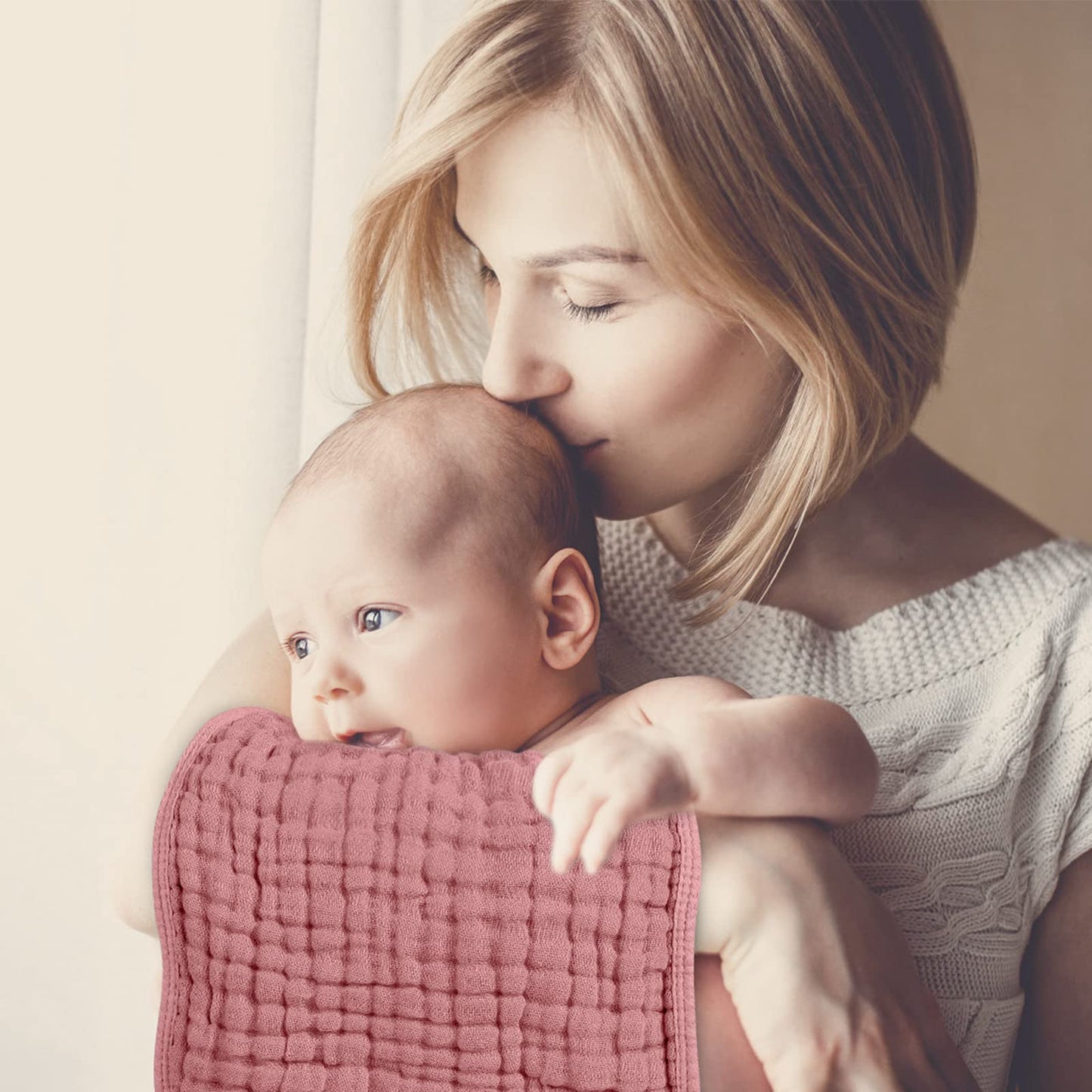 Looxii Muslin Burp Cloths 100% Cotton Muslin Cloths 12 Pack Large 20''X10'' Extra Soft And Absorbent Baby Burping Cloth For Boys