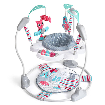 Portable Baby Activity Center Play Center 7-18 Months and Developmental Toys 7-18 Months,Pink