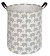Huayee 19.7 Inches Laundry Hamper Toys Box Storage Bins Canvas Waterproof Collapsible Clothes Organizer Basket With Handle Frees