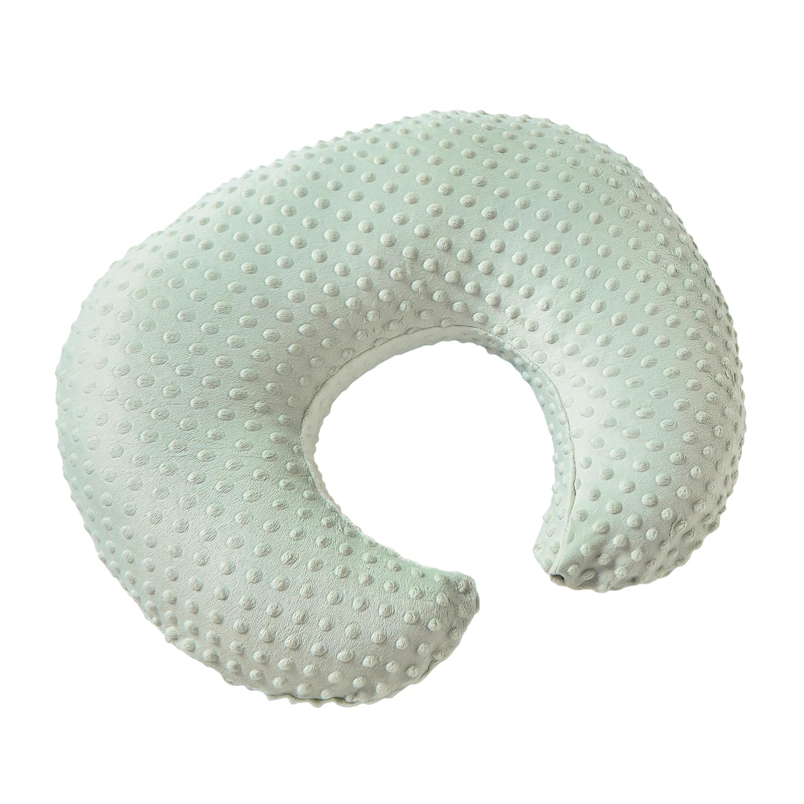 Donomilo Minky Dots Nursing Pillow Cover, Case Plush Breathable Breastfeeding Pillow Slipcover Fits Nursing Pillow, Super Soft S