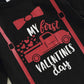 Baby Boy Valentines Day Outfit Long Sleeve Romper Onesie Jogger Pants Set My First Valentines Day Baby Boy Outfit(A-Black,6-12 M