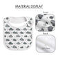 Egmao Baby 12 Pack Organic Cotton Drooling Bibs For Infants, Newborns, Toddlers, Unisex, Animal Set, Machine Washable
