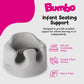 Bumbo Infant Floor Seat Baby Sit Up Chair, Baby Sitting Support For 3-12 Months With 3 Point Adjustable Safety Harness & Rounded