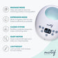Motif Medical Luna Double Electric Breast Pump - Easy To Use, Quiet Motor, Built-In Led Night Light - Outlet Required