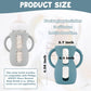 3 Pack Silicone Sleeves With Handles For Avent Natural Glass Baby Bottles, Anti Breakage Baby Bottle Holder, Compatible Philips