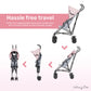 Dream On Me Aero Travel Lightweight Umbrella Stroller with Adjustable Removable Canopy – Easy Fold & Carry