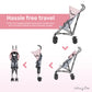 Dream On Me Aero Travel Lightweight Umbrella Stroller, Easy to Fold and Carry Travel Stroller, Adjustable and Removable Canopy