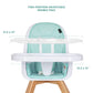 Evolur Zoodle 2 in 1 Convertible Baby High Chair in Mint