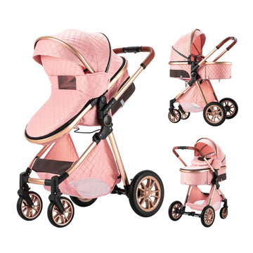 Aveainelle Baby Stroller 2 in 1 Baby Prams Pushchair Function, Foldable, Portable, Safe & Comfortable, for Infant Toddler Aged 0