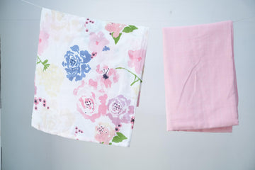 Baby Organic Cotton Soft Muslin Cloth Swaddle | 018 Months Set of 2