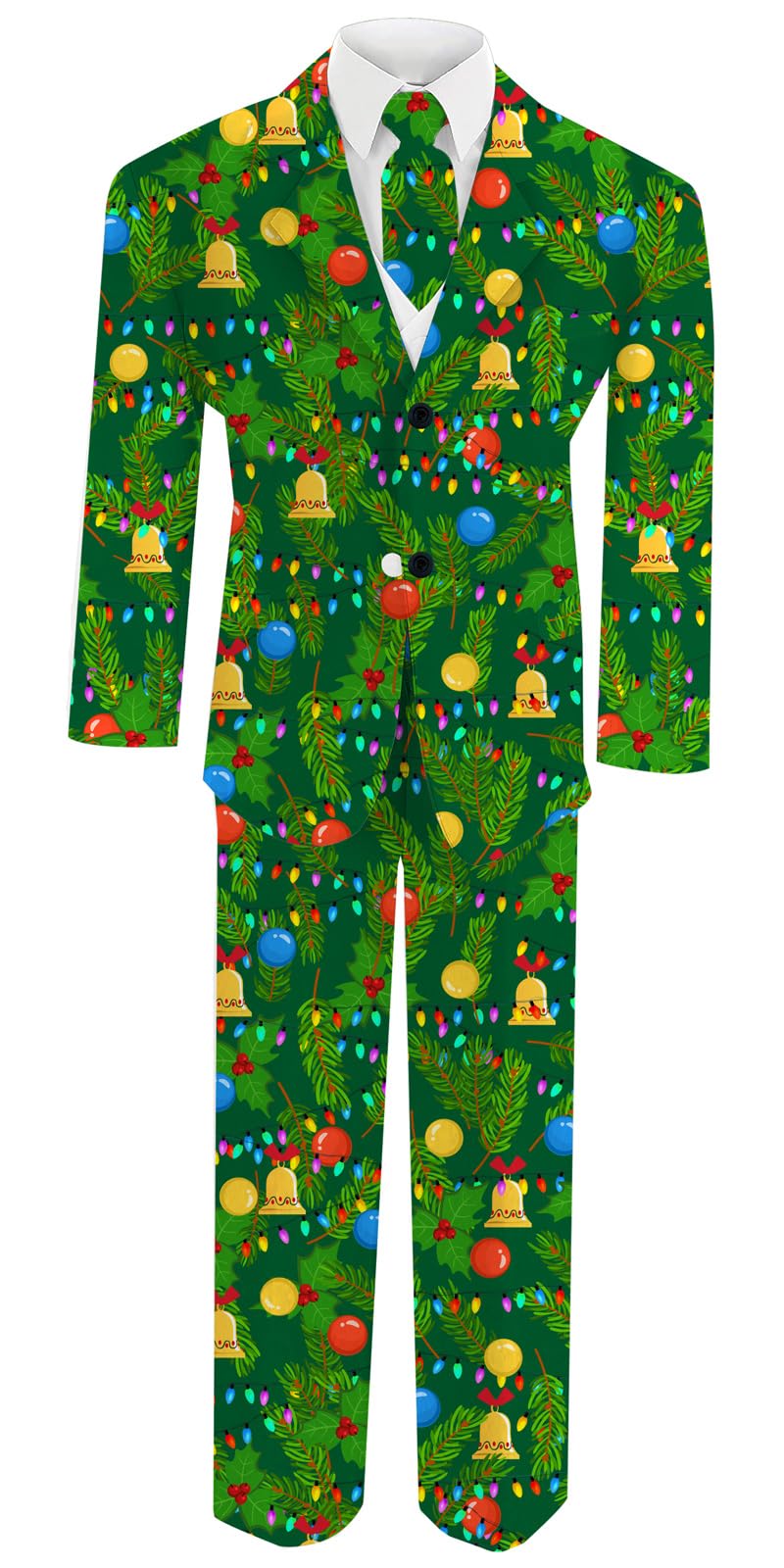 Boys Christmas Formal Suit For Wedding Party Kids Xmas Green Tuxedo Set 10-11 Years Old Cool 3 Piece Xmas Costumes With Tie