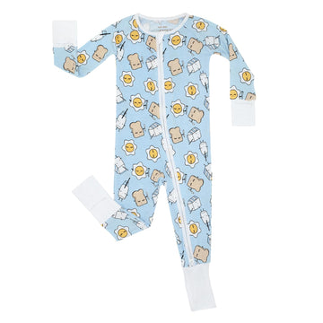 Little Sleepies Zippy Baby & Toddler Pajamas, Sleeper For Boys And Girls, Newborn Sleeper W/ 2-Way Zipper W/Mitten Cuffs, Made F