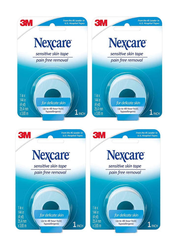 Nexcare Sensitive Skin Low Trauma Tape, 4 Count