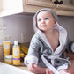 Burt'S Bees Baby Infant Hooded Robe Organic Knit Terry Unisex Bathrobe, Newborn Bath Essentials, Unisex Boys And Girls, Size 0-9
