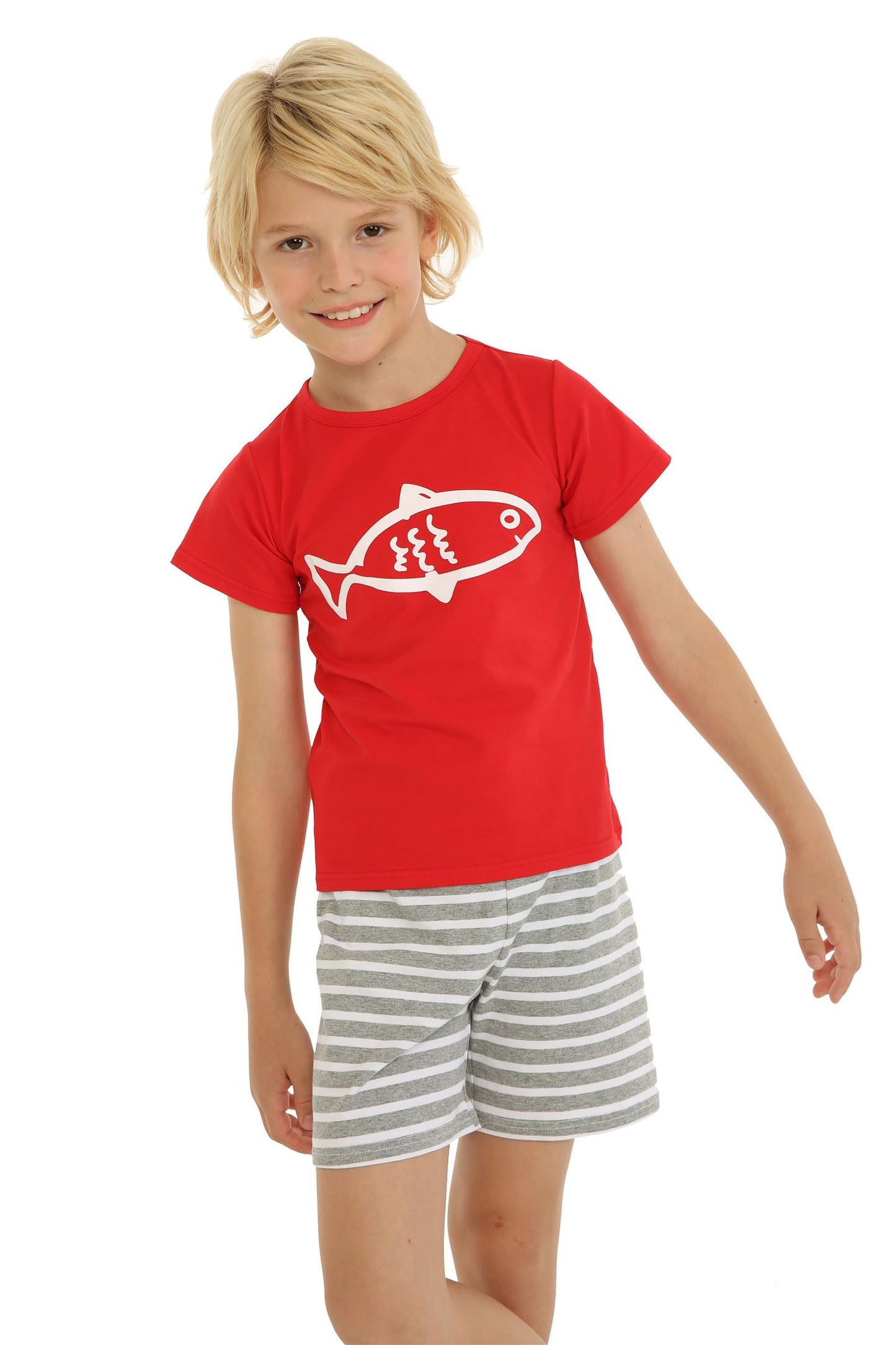 Mud Kingdom Little Boys Short Clothes Sets Beach Outfits Holiday 4T Navy Blue