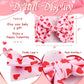 Yanjie Baby Headband Bow Large Hair Bows Red Headband Wide Newborn Bows Pink Heart Handmade Hairbands Hair Accessories Gift Infa